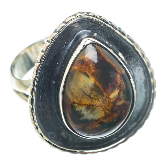 Golden Pietersite Rings handcrafted by Ana Silver Co - RING74200