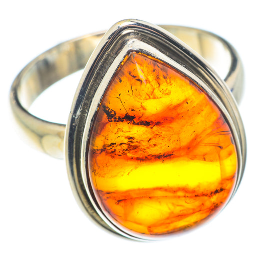 Baltic Amber Rings handcrafted by Ana Silver Co - RING74202