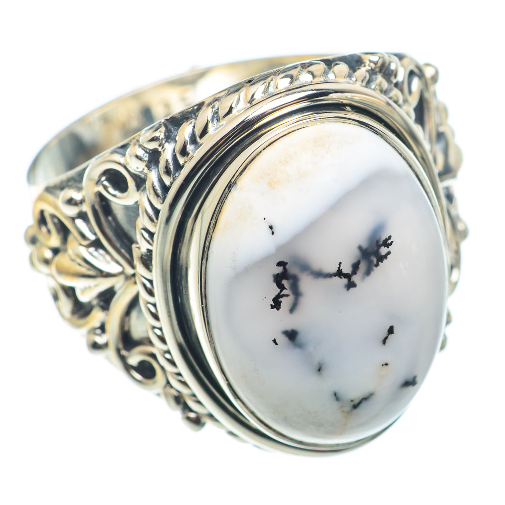 Dendritic Opal Rings handcrafted by Ana Silver Co - RING74213