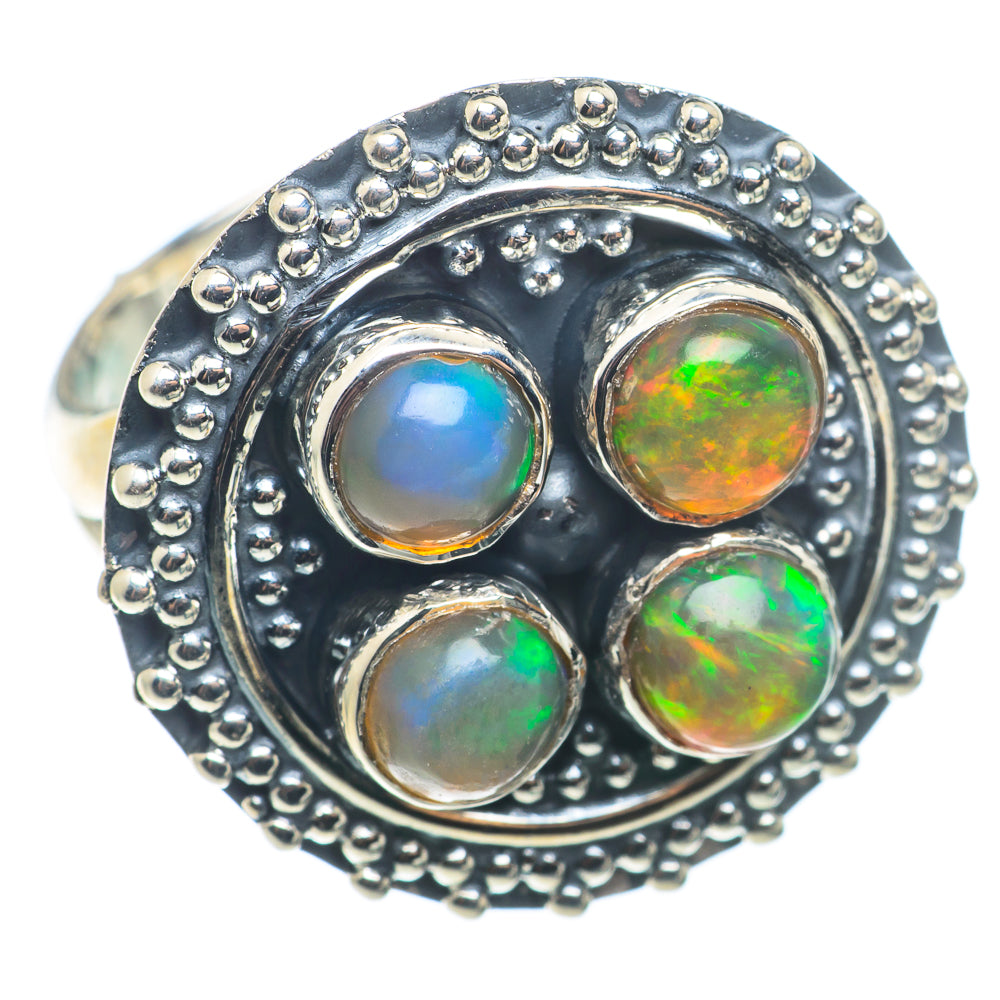 Ethiopian Opal Rings handcrafted by Ana Silver Co - RING74216
