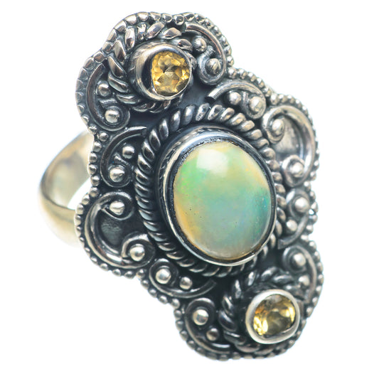 Ethiopian Opal Rings handcrafted by Ana Silver Co - RING74217