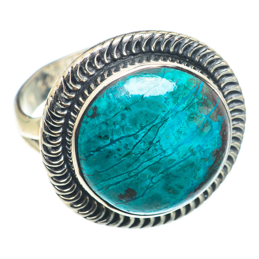 Chrysocolla Rings handcrafted by Ana Silver Co - RING74223