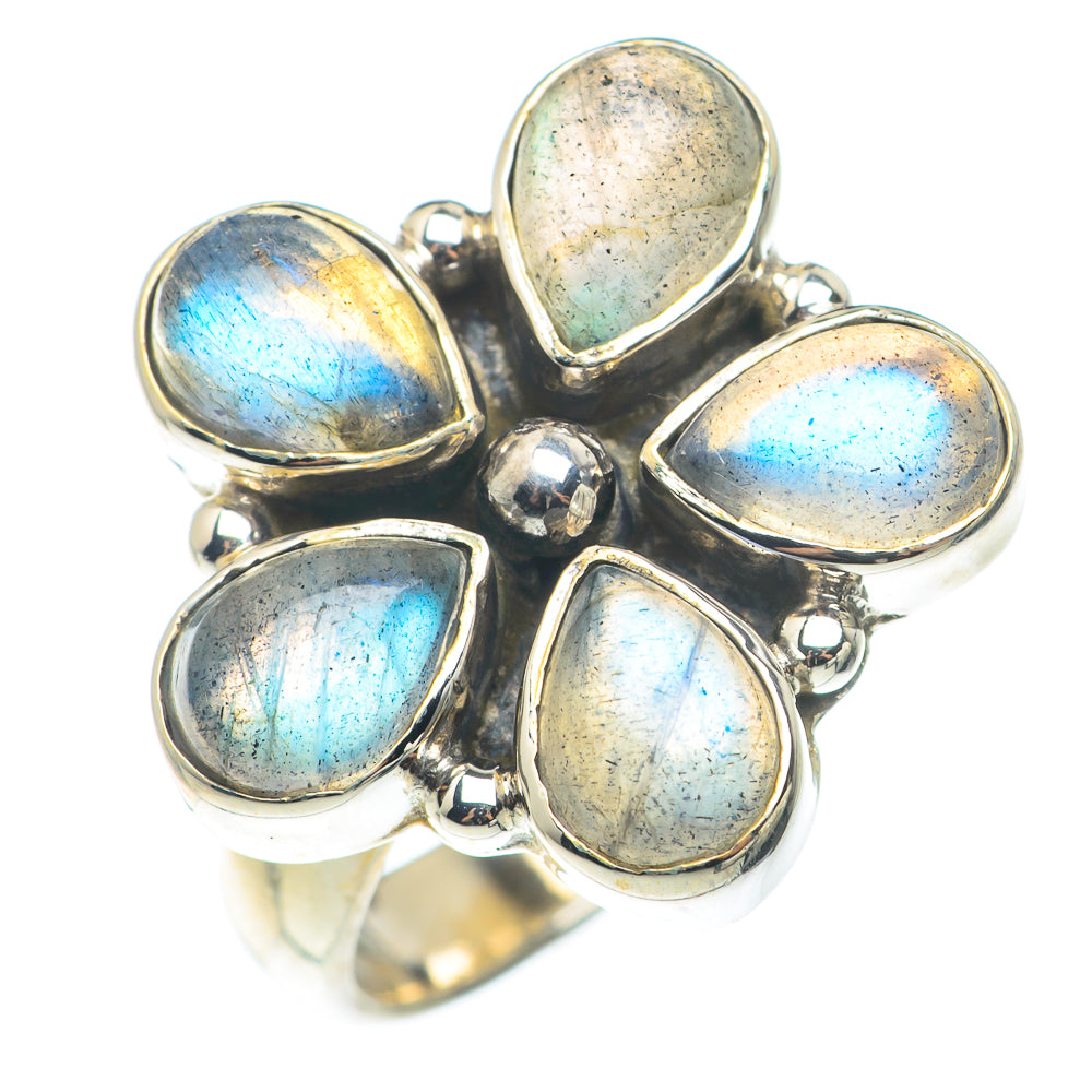 Labradorite Rings handcrafted by Ana Silver Co - RING74227