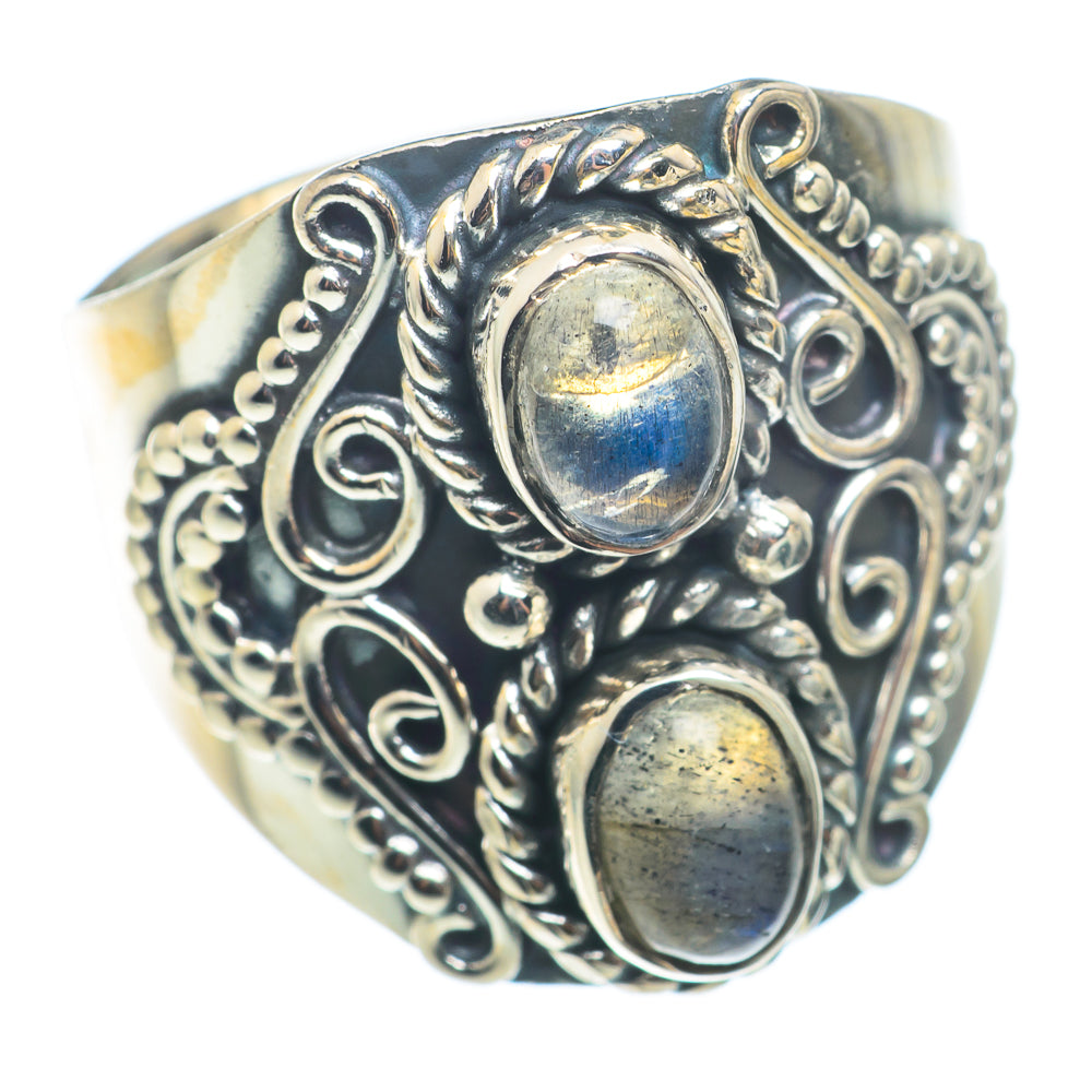 Labradorite Rings handcrafted by Ana Silver Co - RING74231