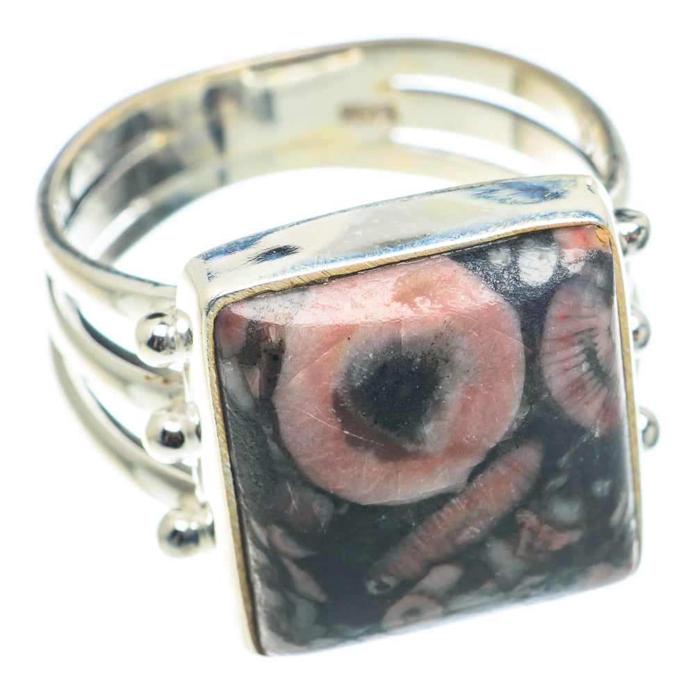 Crinoid Fossil Rings handcrafted by Ana Silver Co - RING74237