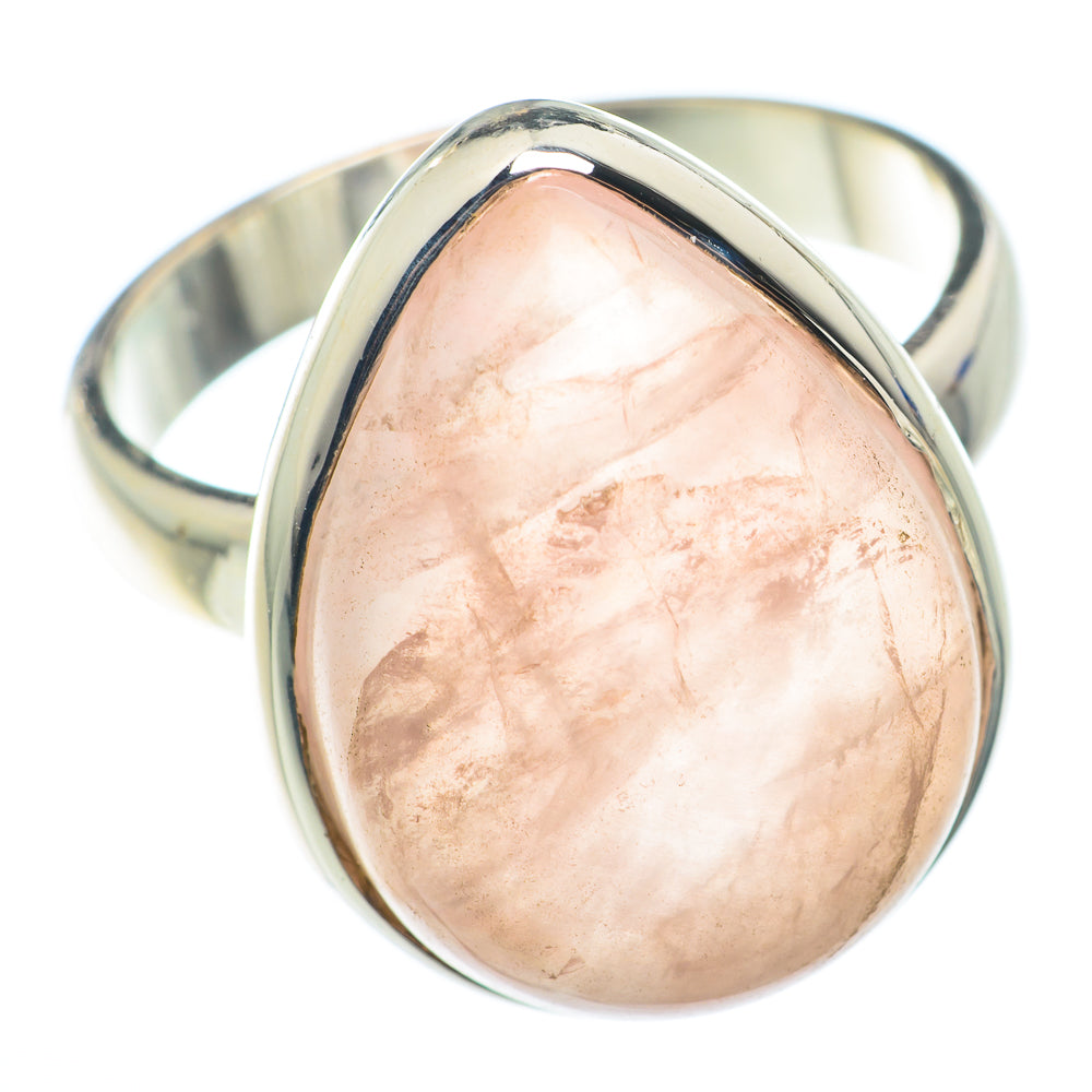 Rose Quartz Rings handcrafted by Ana Silver Co - RING74244
