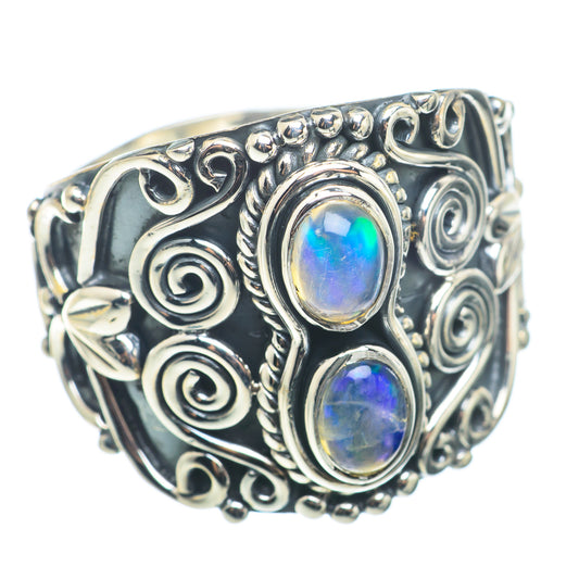 Ethiopian Opal Rings handcrafted by Ana Silver Co - RING74255