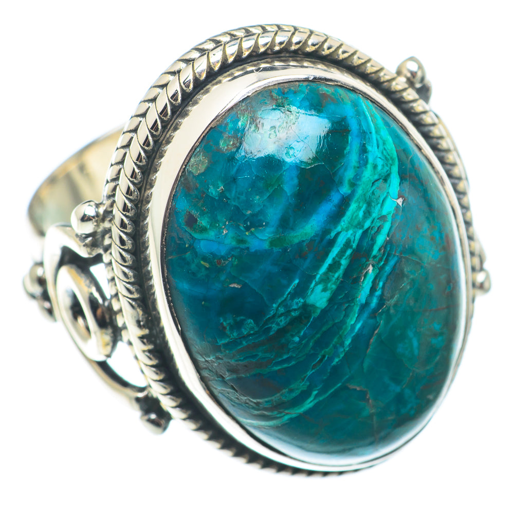 Chrysocolla Rings handcrafted by Ana Silver Co - RING74266