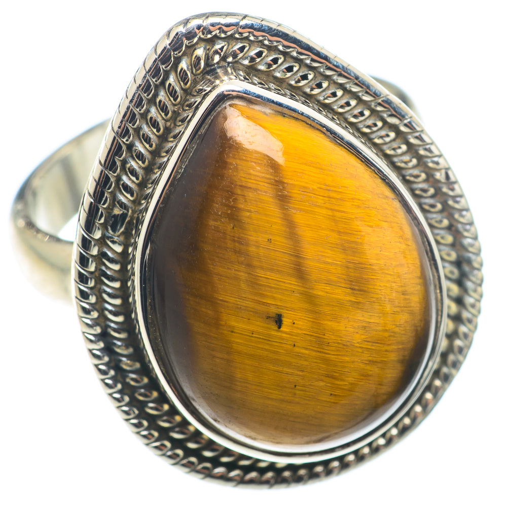 Tiger Eye Rings handcrafted by Ana Silver Co - RING74273