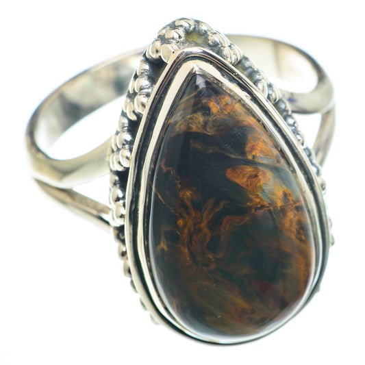 Golden Pietersite Rings handcrafted by Ana Silver Co - RING74286