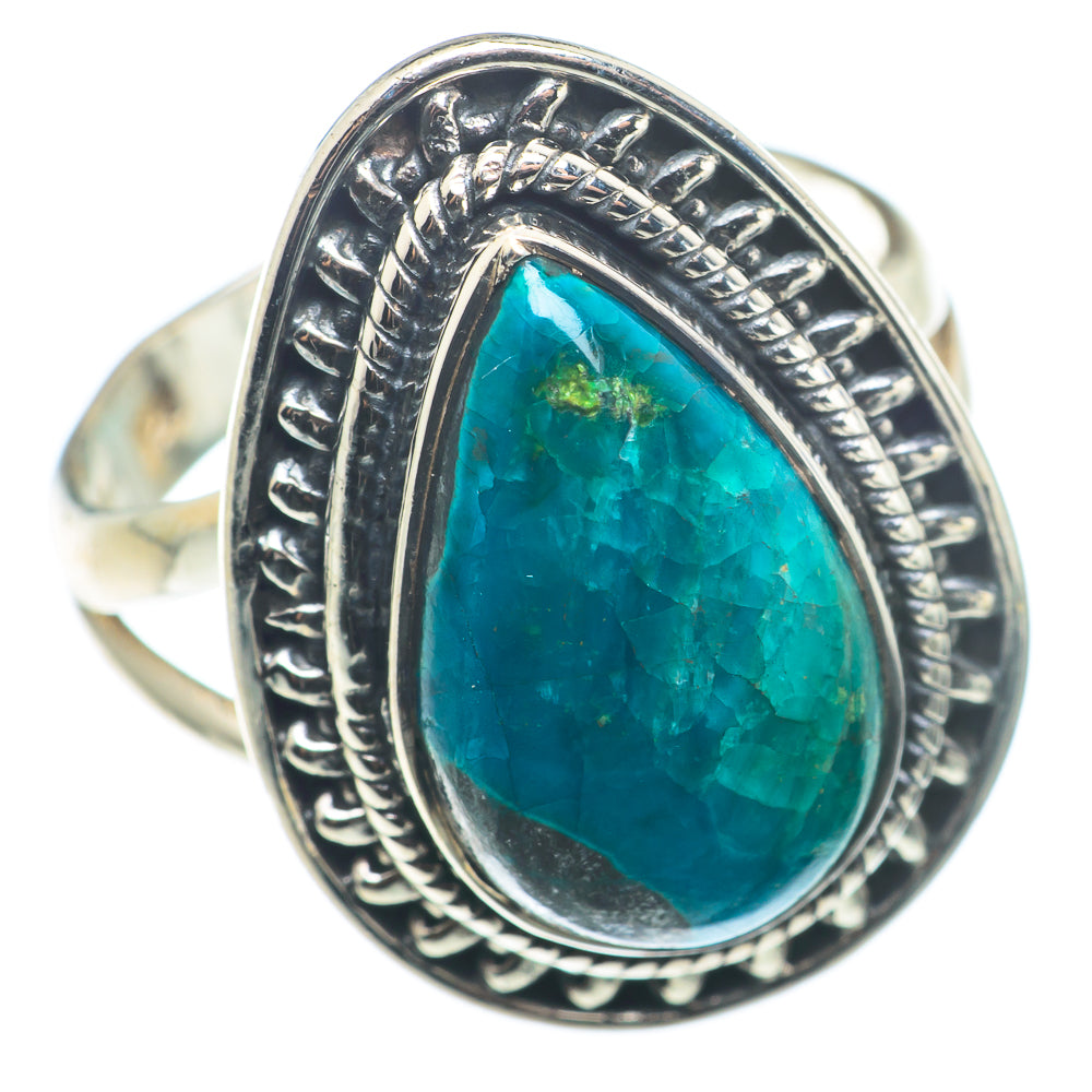 Chrysocolla Rings handcrafted by Ana Silver Co - RING74298