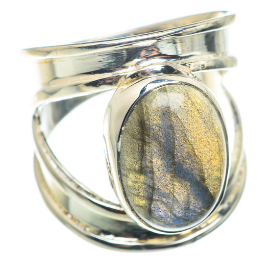 Labradorite Rings handcrafted by Ana Silver Co - RING74300