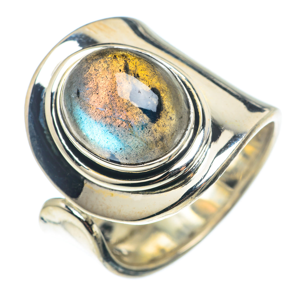 Labradorite Rings handcrafted by Ana Silver Co - RING74301