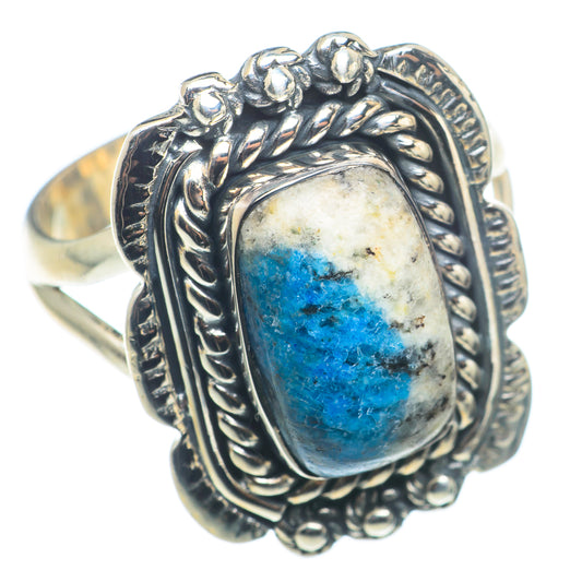 K2 Blue Azurite Rings handcrafted by Ana Silver Co - RING74302