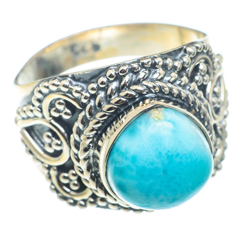 Larimar Rings handcrafted by Ana Silver Co - RING74304