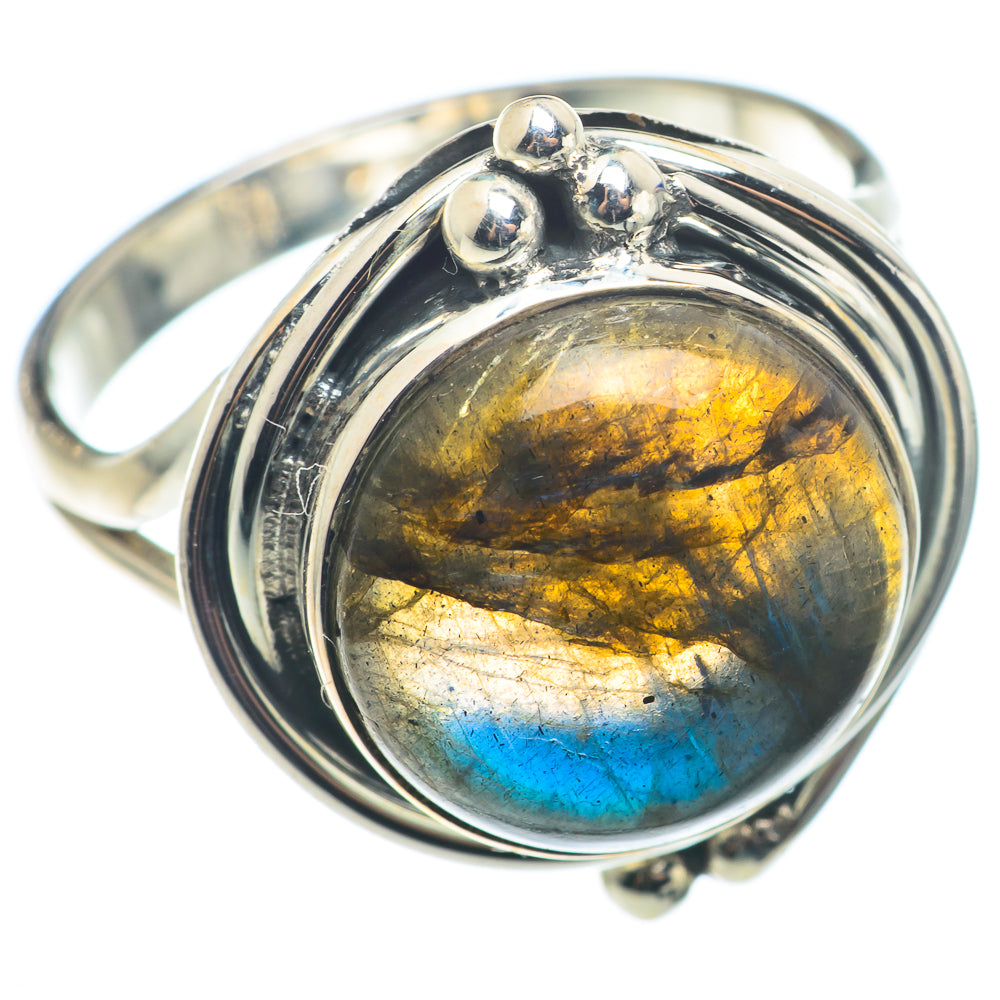Labradorite Rings handcrafted by Ana Silver Co - RING74306