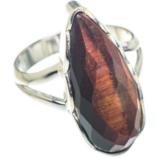 Red Tiger Eye Rings handcrafted by Ana Silver Co - RING74312