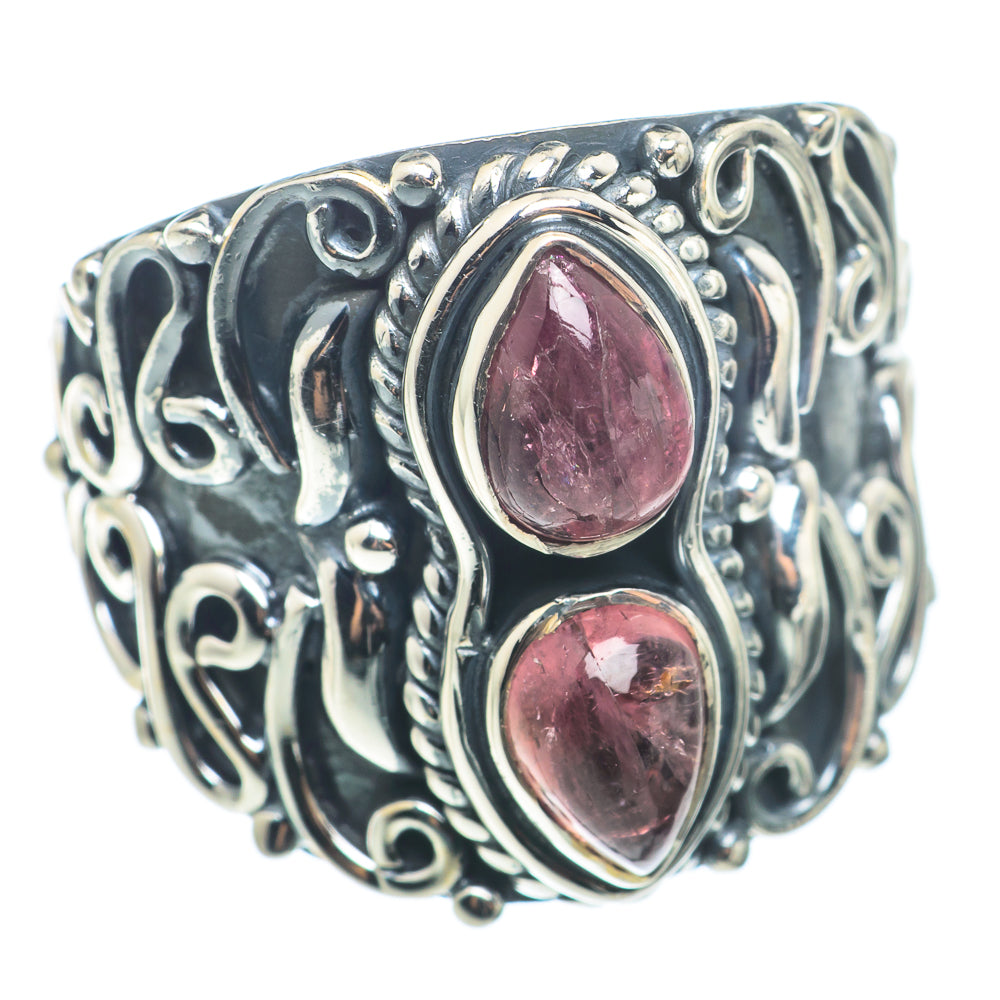 Pink Tourmaline Rings handcrafted by Ana Silver Co - RING74314