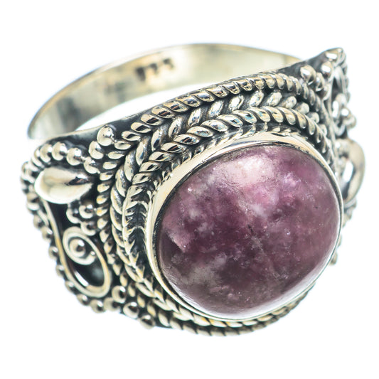 Lepidolite Rings handcrafted by Ana Silver Co - RING74316