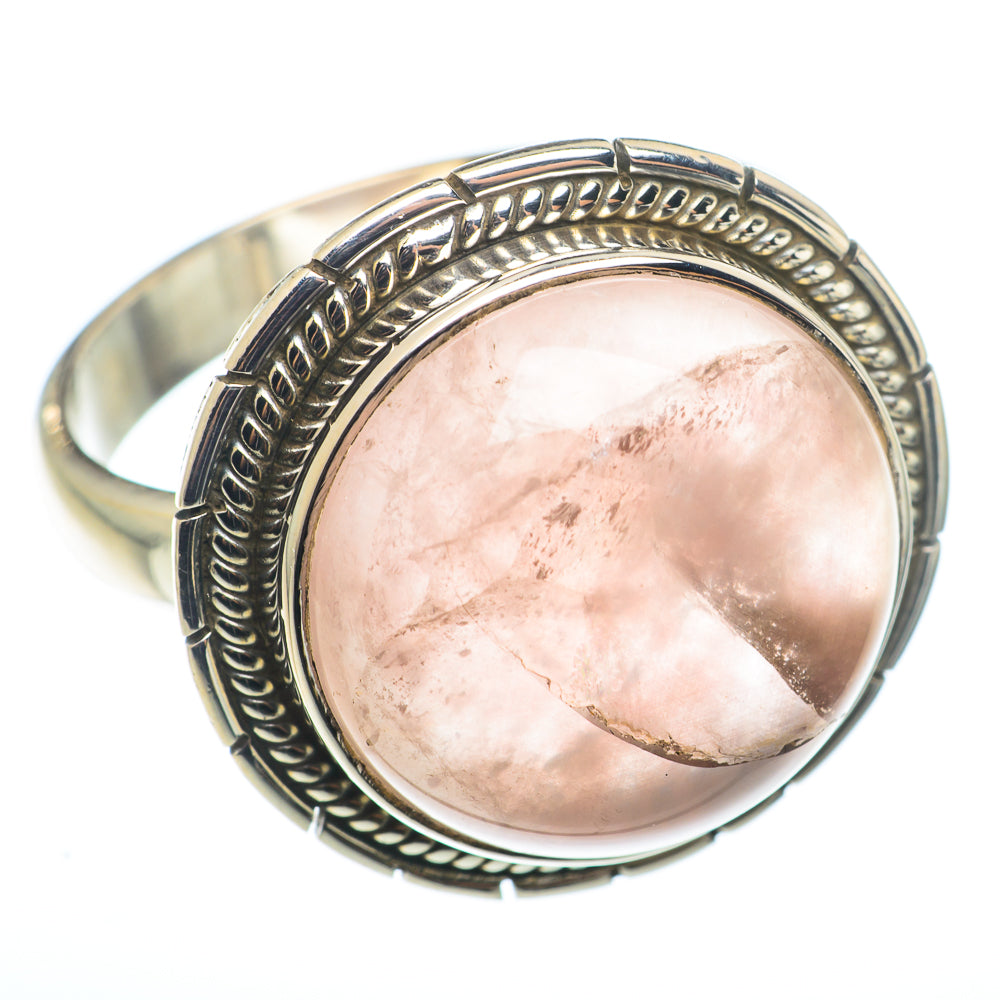 Rose Quartz Rings handcrafted by Ana Silver Co - RING74317