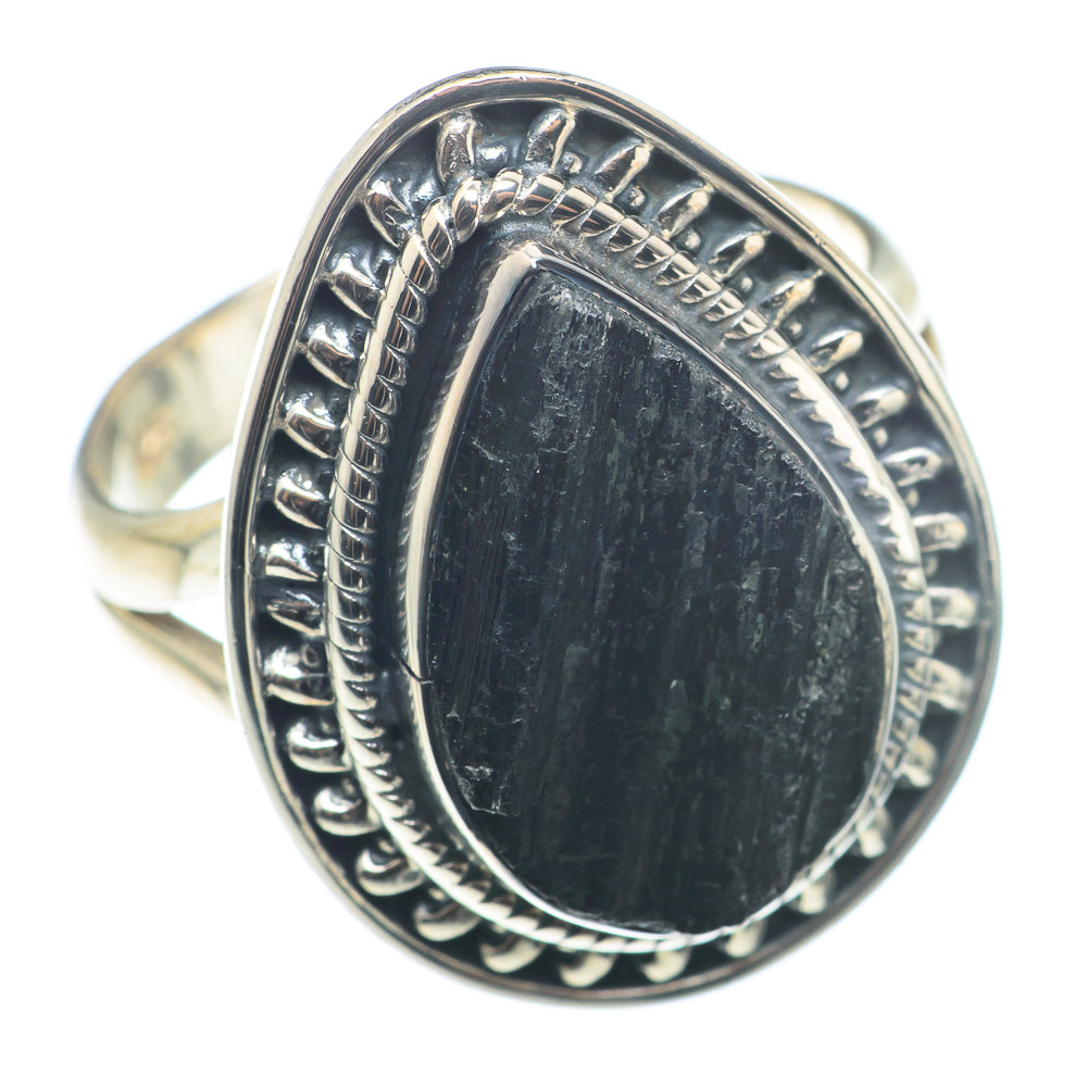 Black Tourmaline Rings handcrafted by Ana Silver Co - RING74321