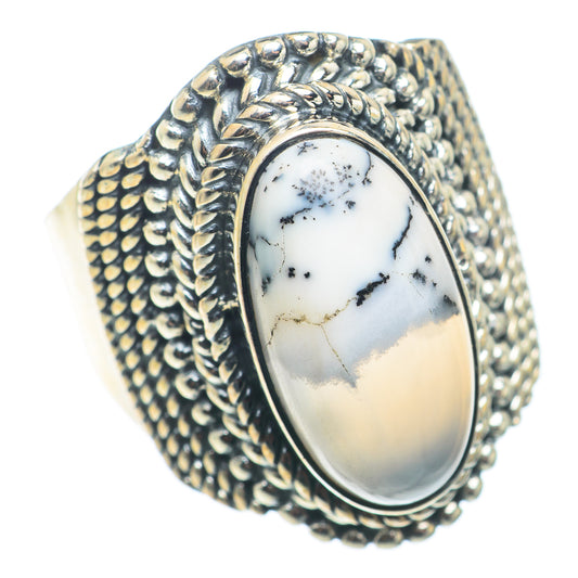Dendritic Opal Rings handcrafted by Ana Silver Co - RING74326