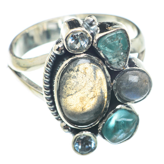 Labradorite Rings handcrafted by Ana Silver Co - RING74332