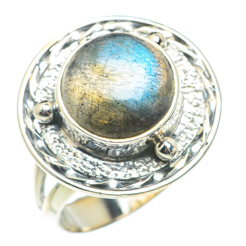 Labradorite Rings handcrafted by Ana Silver Co - RING74334