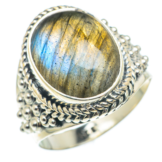 Labradorite Rings handcrafted by Ana Silver Co - RING74335