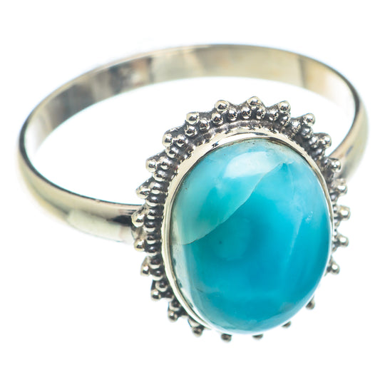 Larimar Rings handcrafted by Ana Silver Co - RING74337
