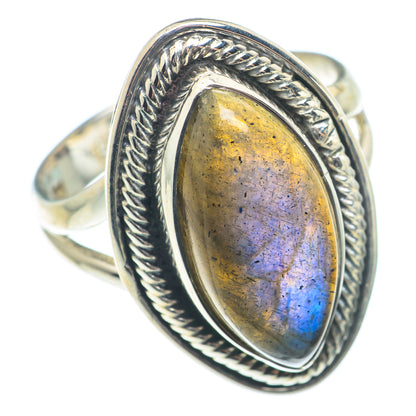 Labradorite Rings handcrafted by Ana Silver Co - RING74340
