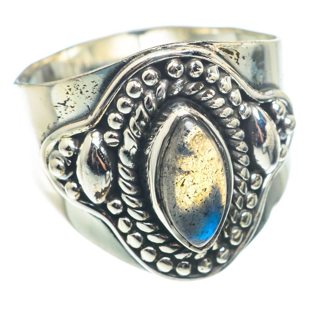 Labradorite Rings handcrafted by Ana Silver Co - RING74341