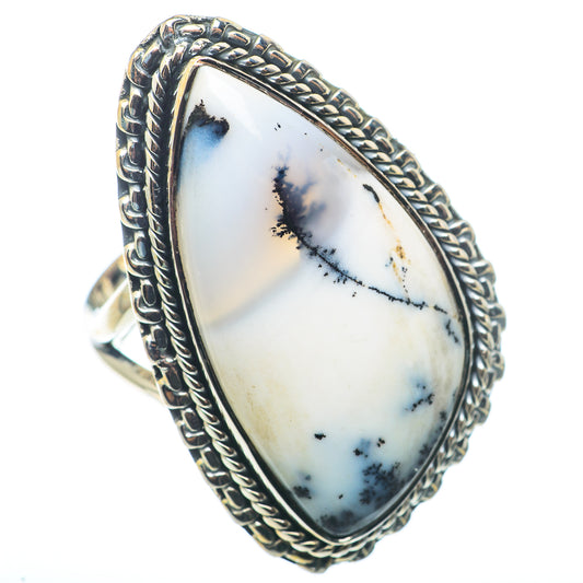 Dendritic Opal Rings handcrafted by Ana Silver Co - RING74358