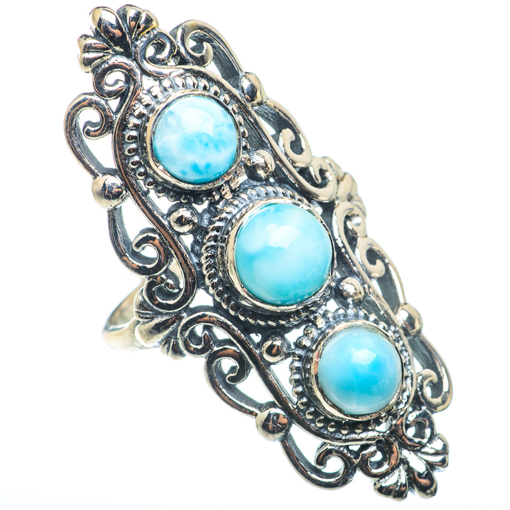 Larimar Rings handcrafted by Ana Silver Co - RING74368