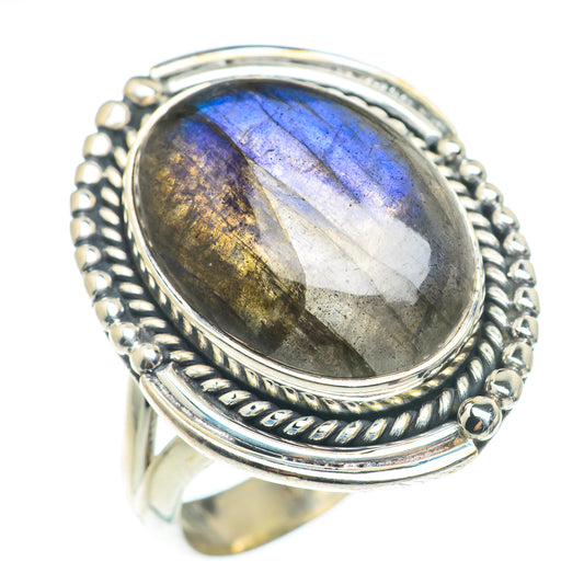 Labradorite Rings handcrafted by Ana Silver Co - RING74372