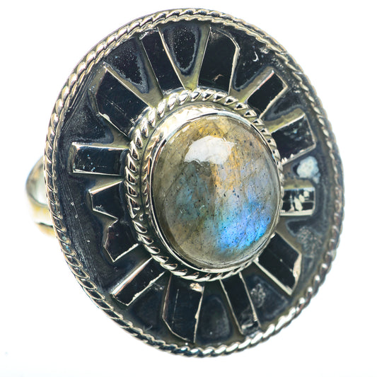 Labradorite Rings handcrafted by Ana Silver Co - RING74376