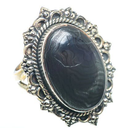Psilomelane Rings handcrafted by Ana Silver Co - RING74390 - Photo 2