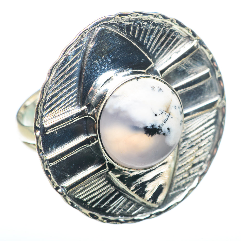Dendritic Opal Rings handcrafted by Ana Silver Co - RING74394