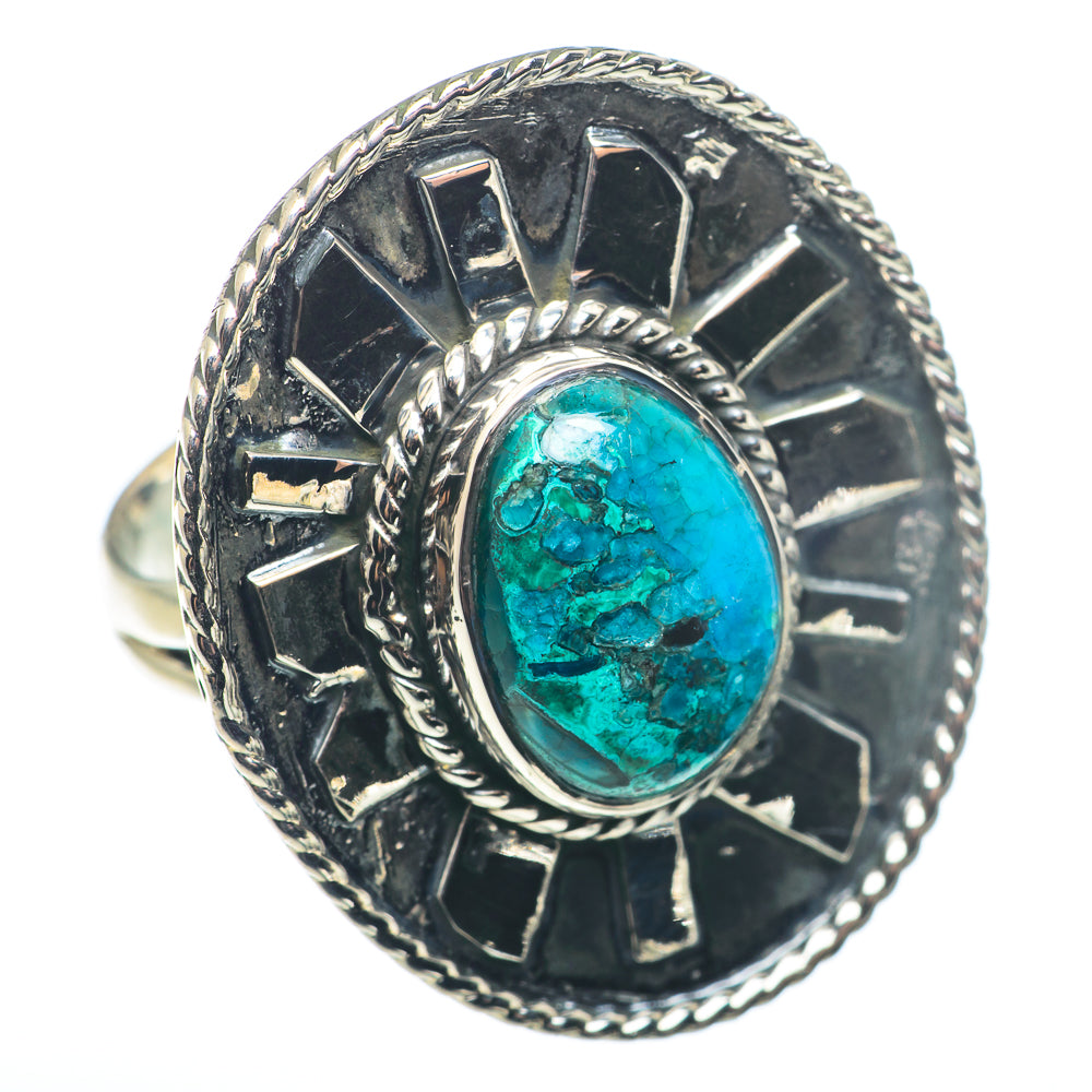 Chrysocolla Rings handcrafted by Ana Silver Co - RING74405