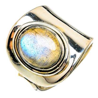 Labradorite Rings handcrafted by Ana Silver Co - RING74413
