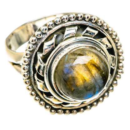 Labradorite Rings handcrafted by Ana Silver Co - RING74415
