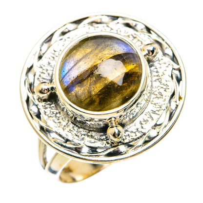 Labradorite Rings handcrafted by Ana Silver Co - RING74446