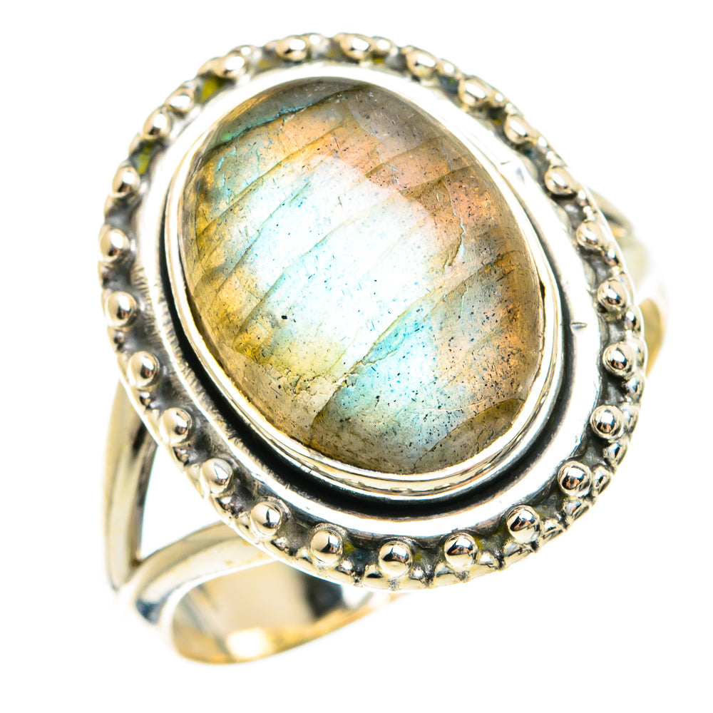 Labradorite Rings handcrafted by Ana Silver Co - RING74453