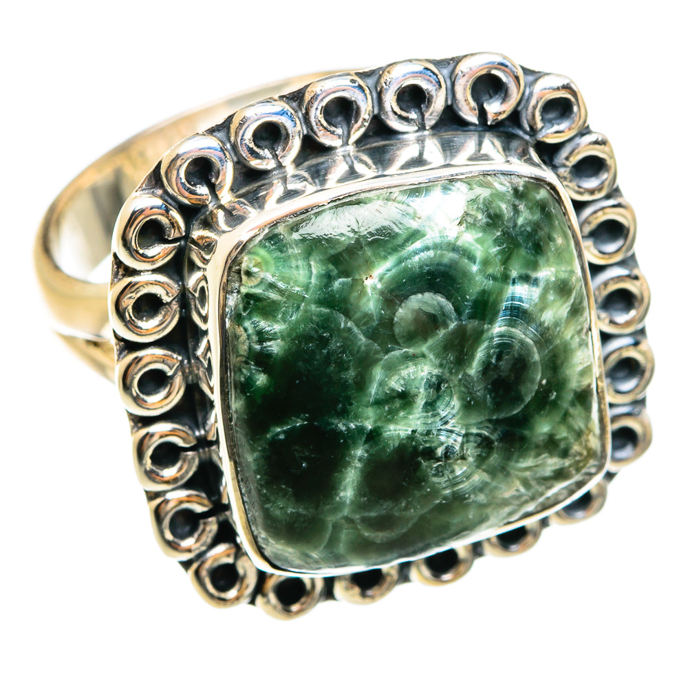 Seraphinite Rings handcrafted by Ana Silver Co - RING74456