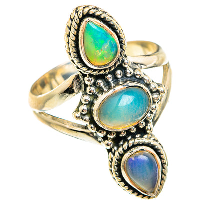 Ethiopian Opal Rings handcrafted by Ana Silver Co - RING74482