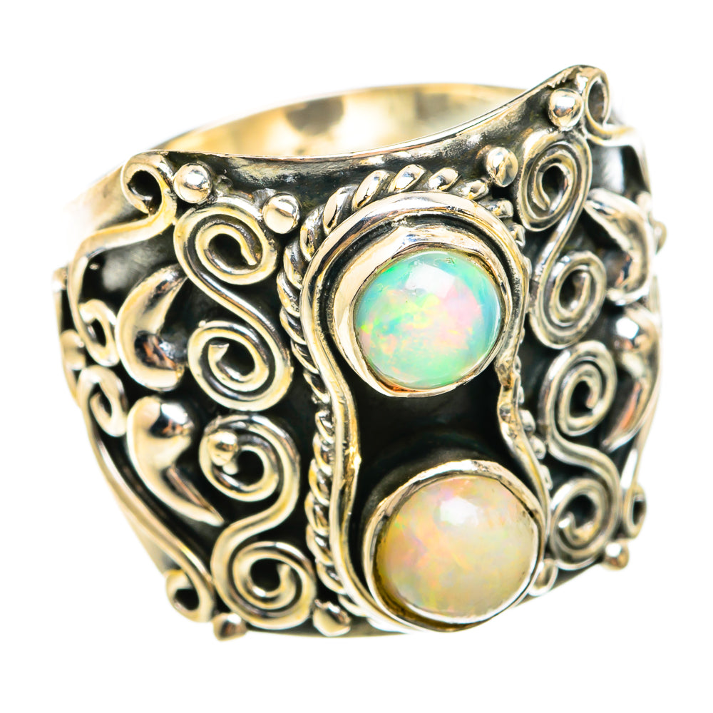 Ethiopian Opal Rings handcrafted by Ana Silver Co - RING74483