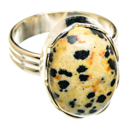 Dalmatian Jasper Rings handcrafted by Ana Silver Co - RING74498