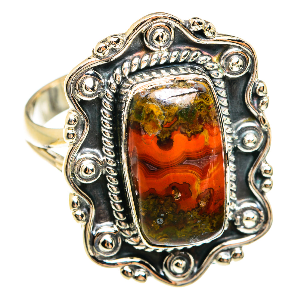 Moroccan Agate Rings handcrafted by Ana Silver Co - RING74500
