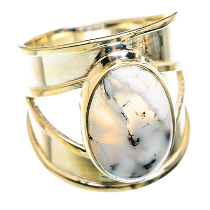 Dendritic Opal Rings handcrafted by Ana Silver Co - RING74518