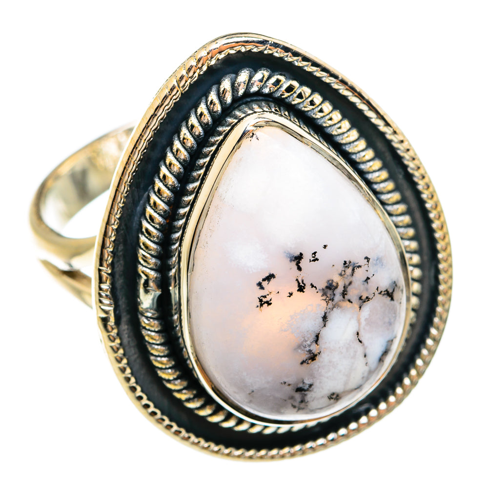 Dendritic Opal Rings handcrafted by Ana Silver Co - RING74519